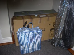 Boxed up bike