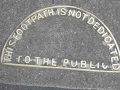 Not a public footpath