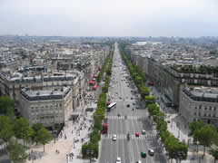 Down the Champs Elysee