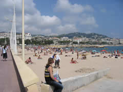 French Riviera beach