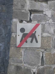 No dogs sign