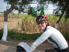 Rudolph on bike
