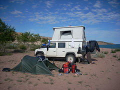 Campsite with Overlanders