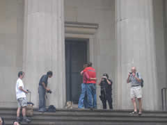 Machine gun cameraman