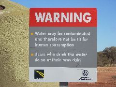 Dodgy Water sign