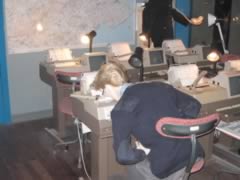 Operator slumped over desk