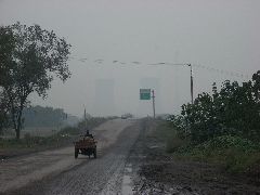 Chinese road pollution