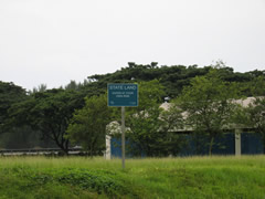 State land warning sign
