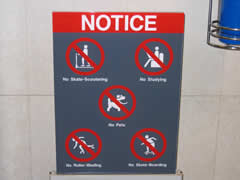 No Studying sign