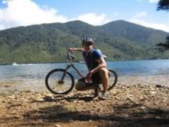 Muddy cyclist