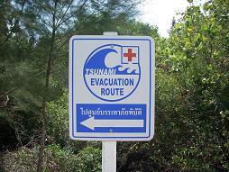 Tsunami Evacuation Sign