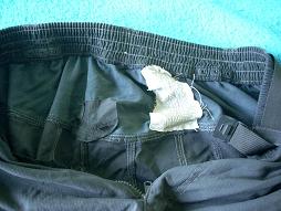 Tattered bike shorts