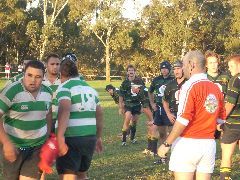 Jackson playing rugby