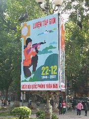 Hanoi women with guns poster