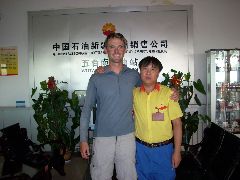 Photo with service station staff